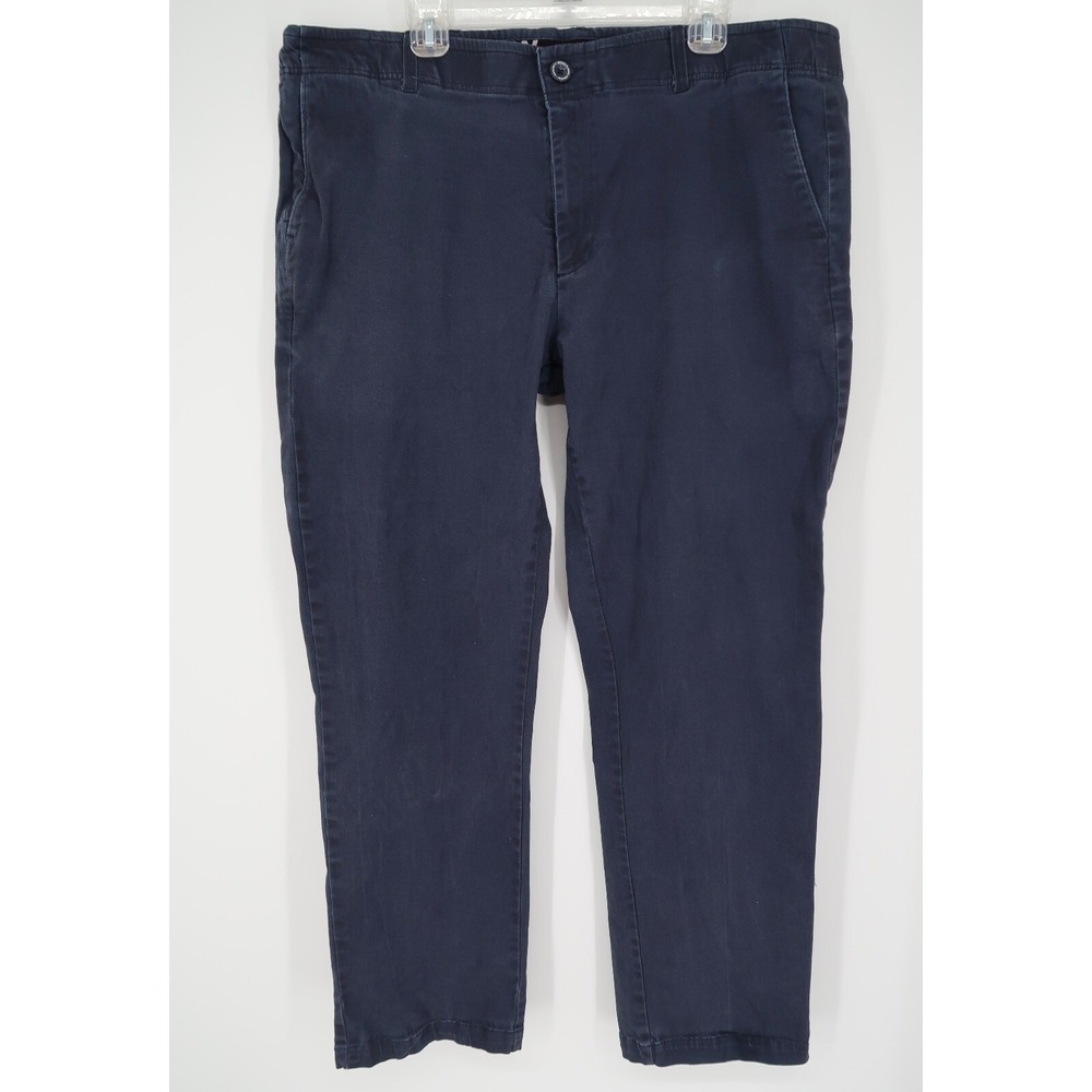 Dixxon‎ Flannel D-Flexx Pants Mens 42x32 Navy Chino Straight Leg Stretch